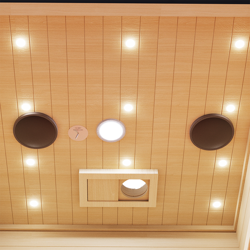 Narrow One-Person Infrared Sauna with Floor Heater CSA-803 reference view 4