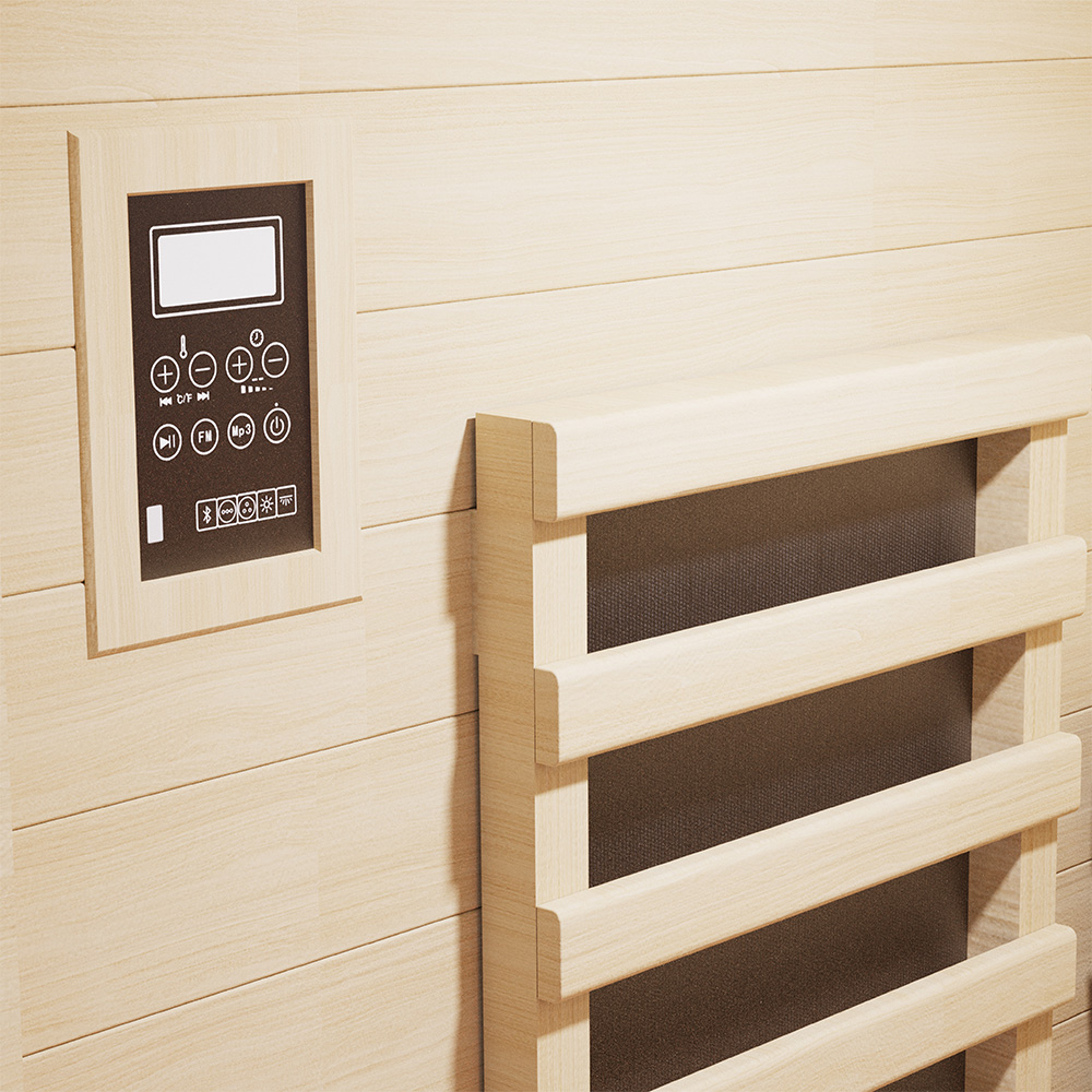 Narrow One-Person Infrared Sauna with Floor Heater CSA-803 reference view 6