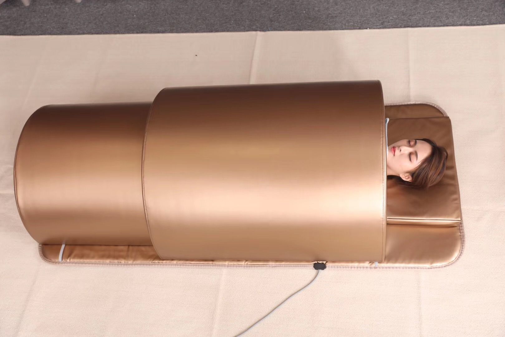 Bronze Full-Body Infrared Sauna Dome with Sliding Shell CSA-811 reference view 4