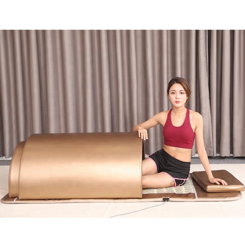 Bronze Full-Body Infrared Sauna Dome with Sliding Shell CSA-811 reference view 6