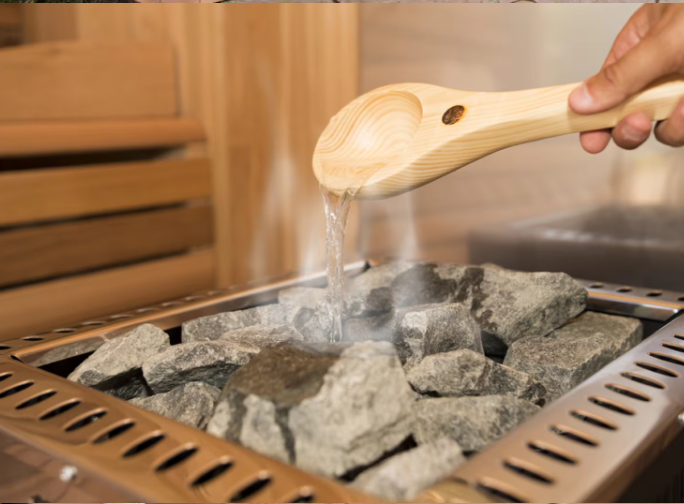 Rounded-Corner Outdoor Steam Sauna with Triple-Glass Front CSA-814 reference view 4