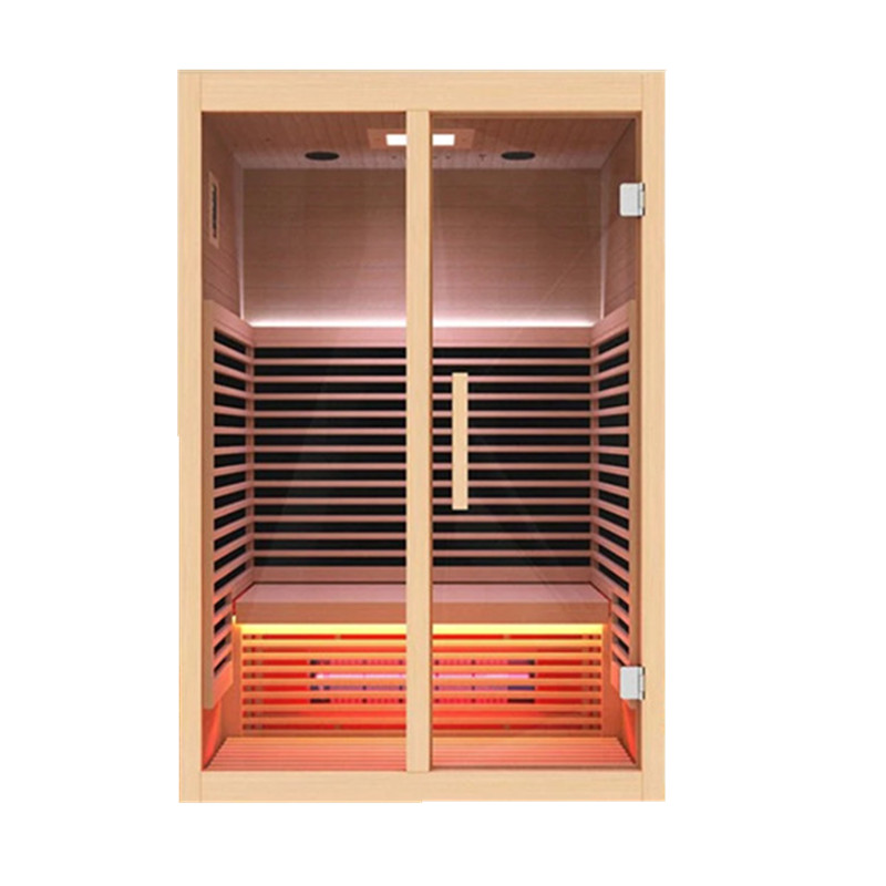 Single-Person Hemlock Infrared Sauna with Lower Red-Light Heater product image