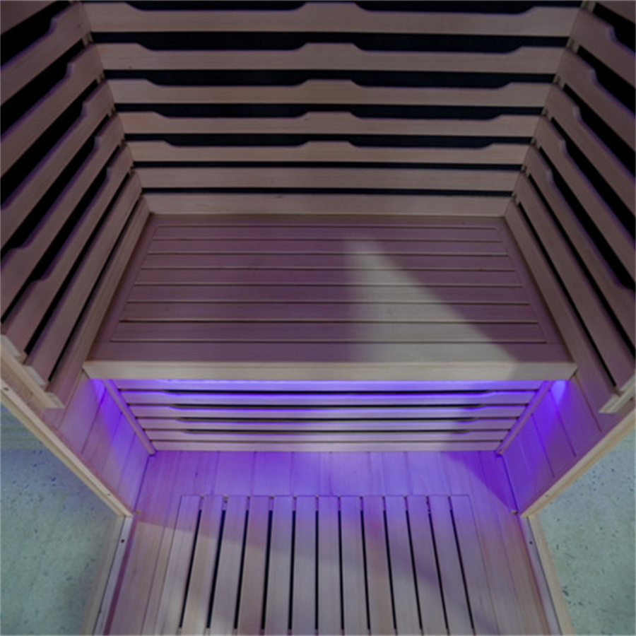 Single-Person Hemlock Infrared Sauna with Lower Red-Light Heater CSA-822 reference view 5