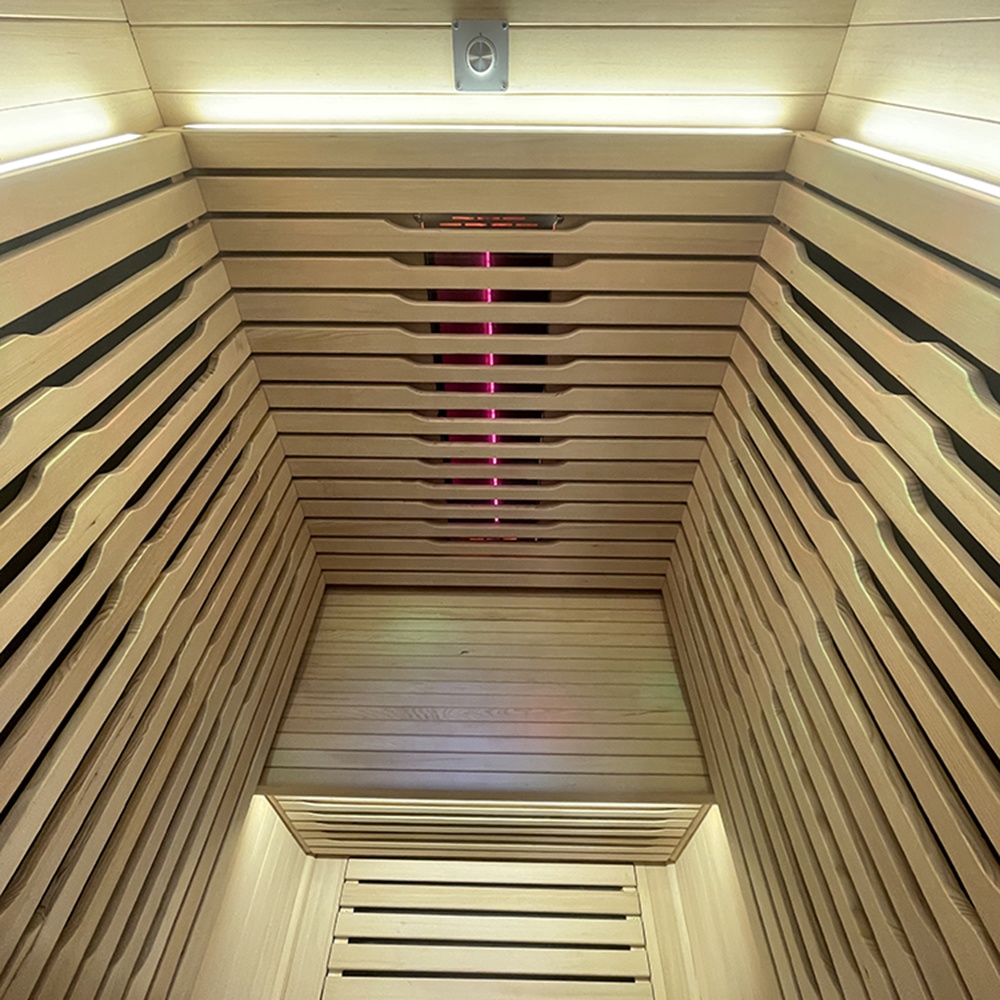 Compact Full-Spectrum Infrared Sauna with Side-Glass Entry CSA-823 reference view 6