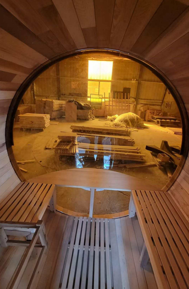 Panoramic Acrylic-Dome Red Cedar Sauna for Six CSA-825 reference view 6