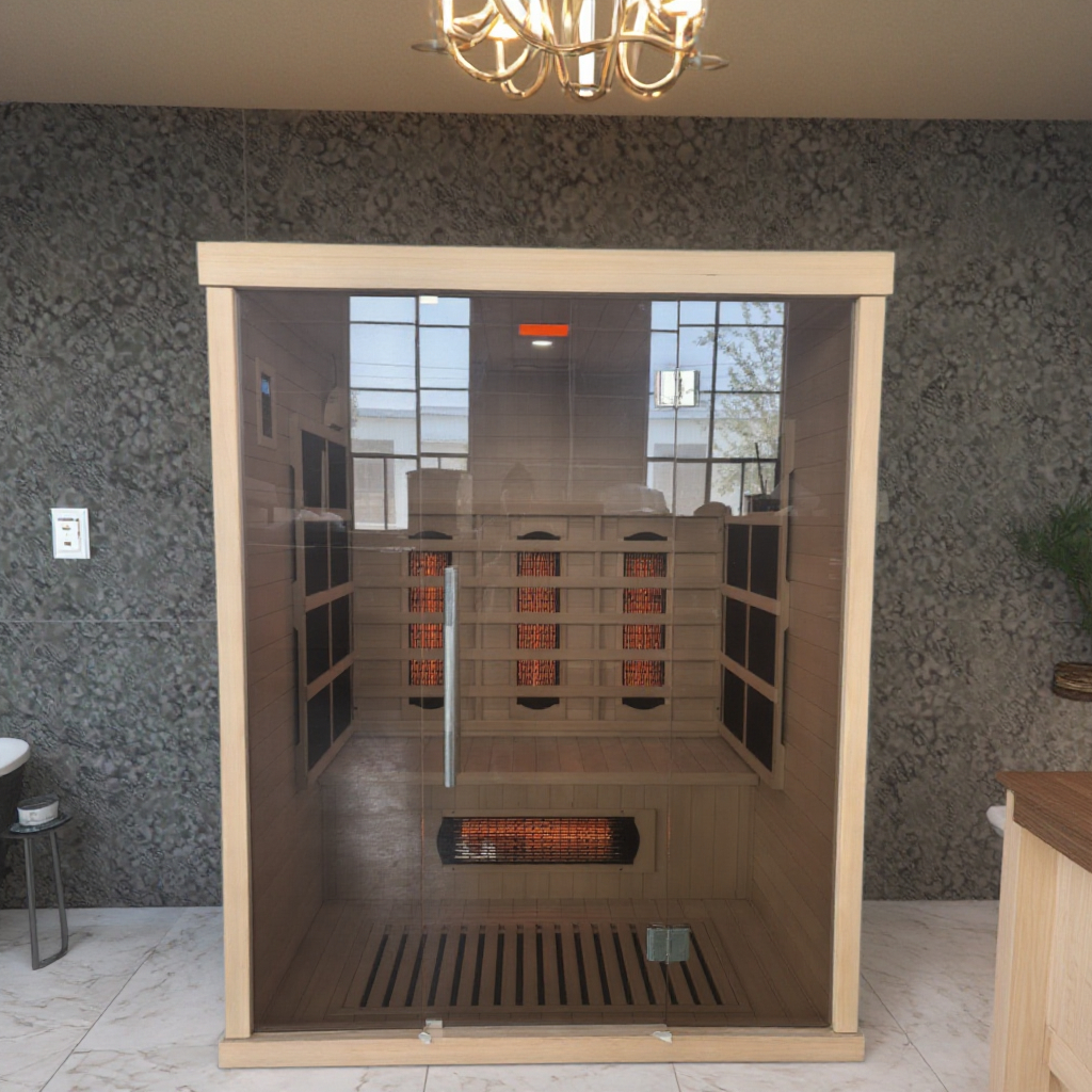 Three-Person Infrared Sauna with Triple Full-Spectrum Emitters product image