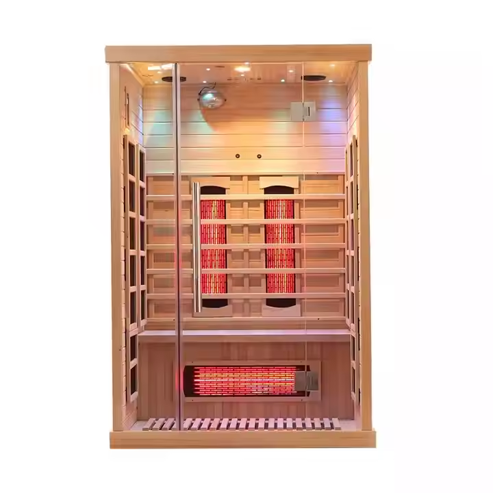Two-Person Infrared Sauna with Twin Back Emitters and Carbon Walls CSA-837 reference view 2