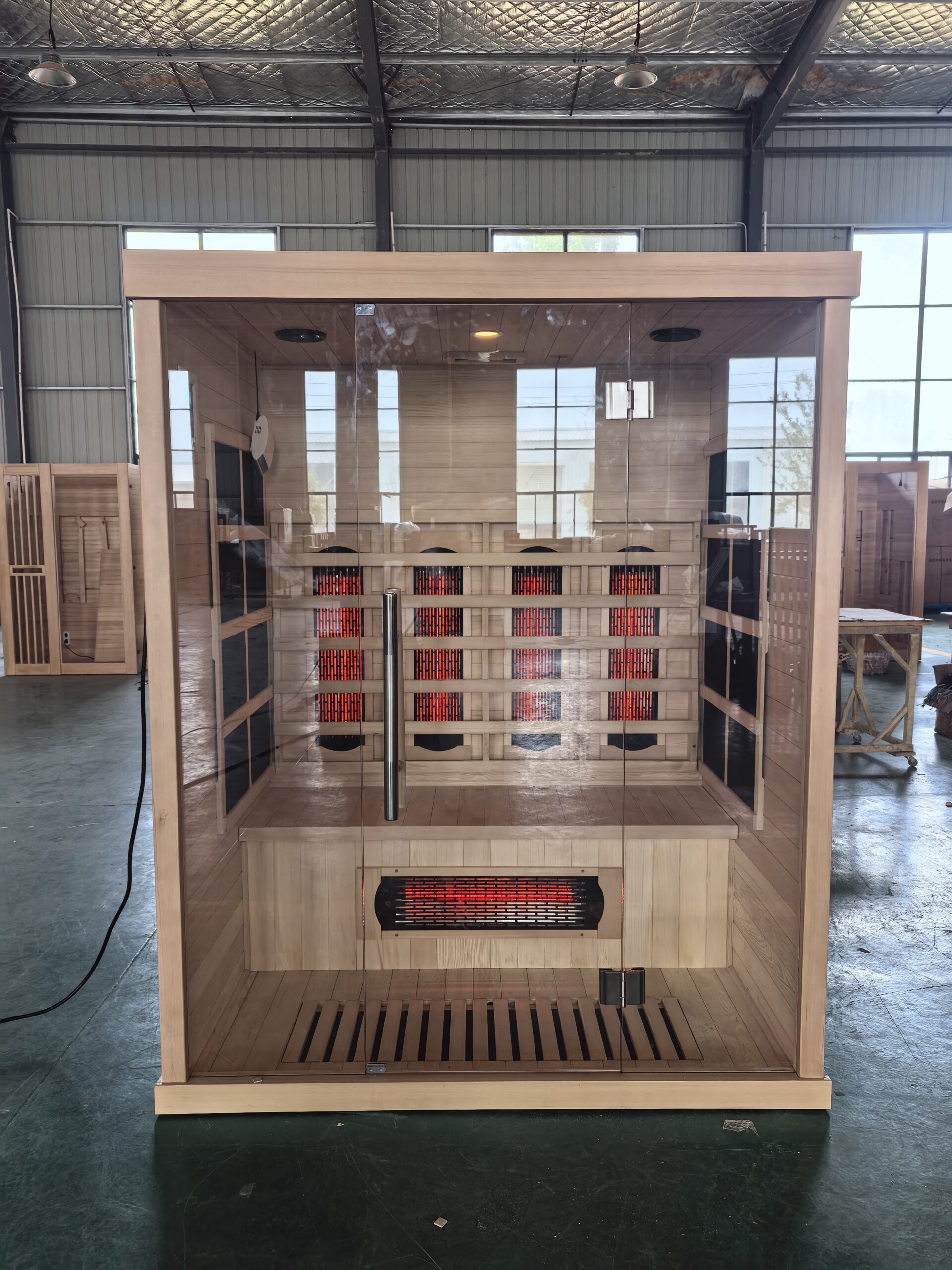Two-Person Infrared Sauna with Twin Back Emitters and Carbon Walls CSA-837 reference view 3