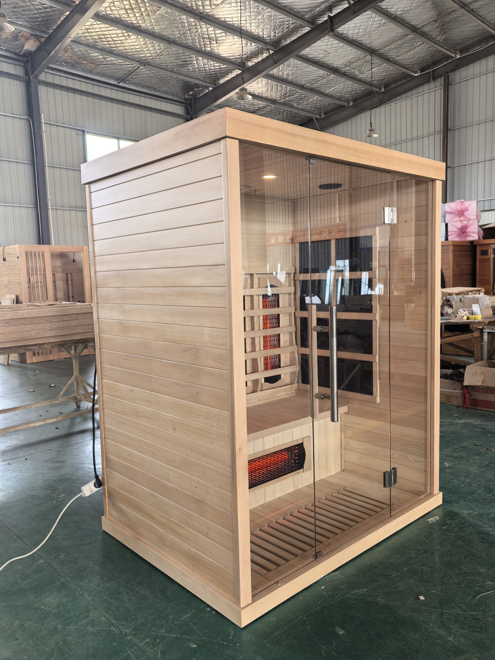 Two-Person Infrared Sauna with Twin Back Emitters and Carbon Walls CSA-837 reference view 4