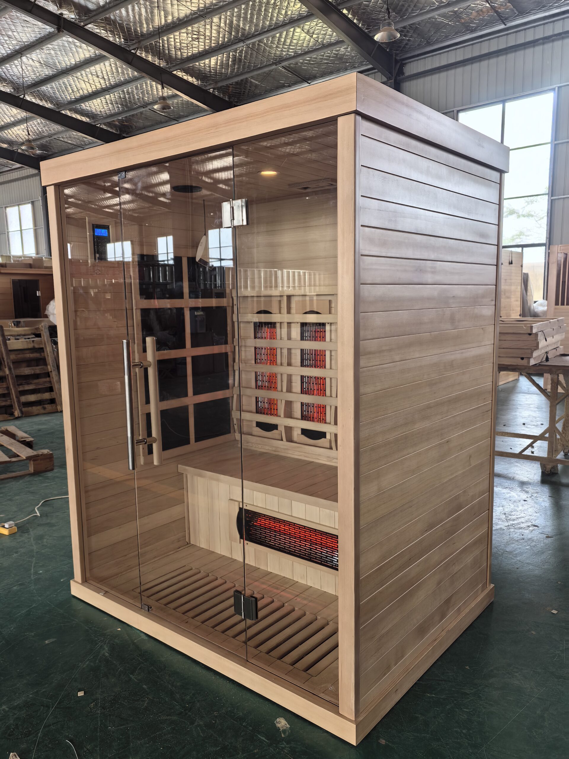 Two-Person Infrared Sauna with Twin Back Emitters and Carbon Walls CSA-837 reference view 5