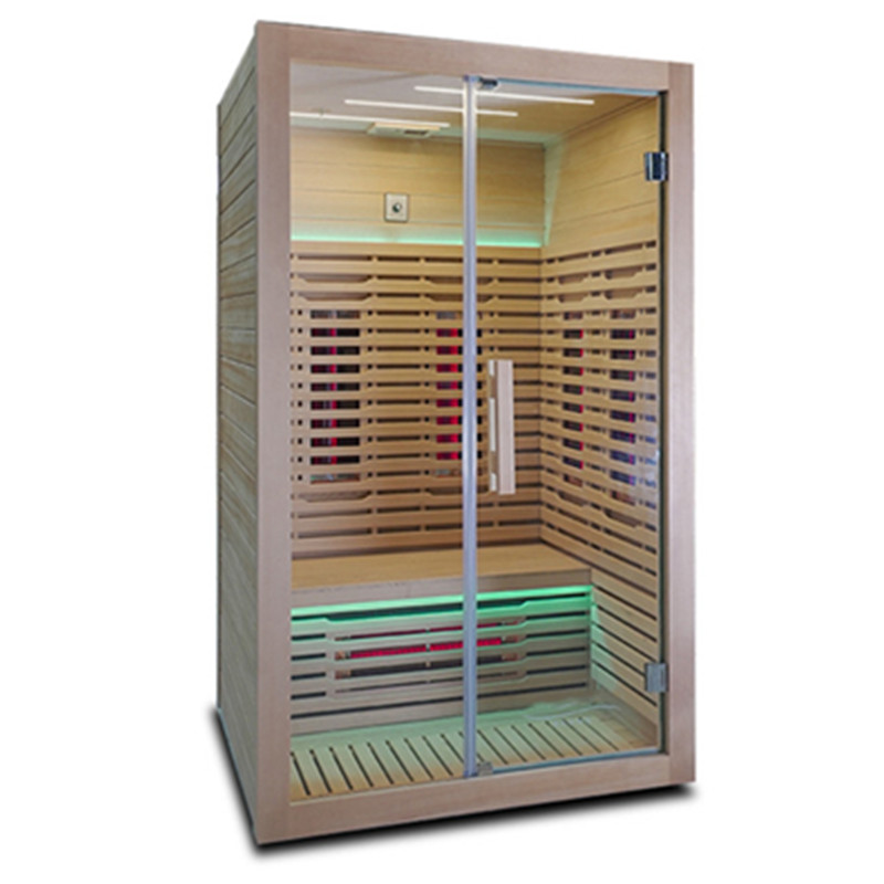 Two-Person Wraparound Infrared Sauna with Color-Lit Bench CSA-841 reference view 2