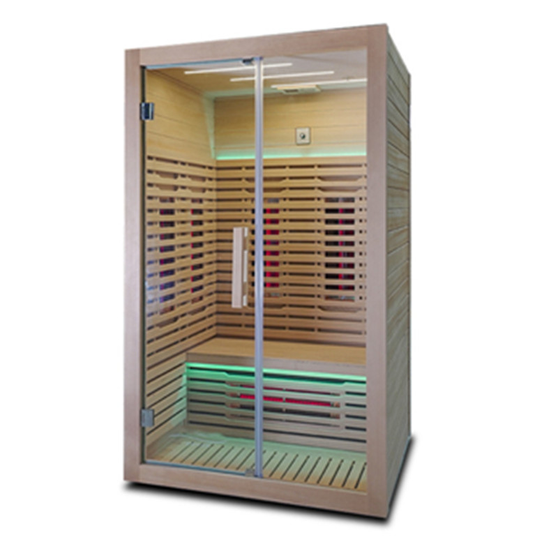 Two-Person Wraparound Infrared Sauna with Color-Lit Bench CSA-841 reference view 3