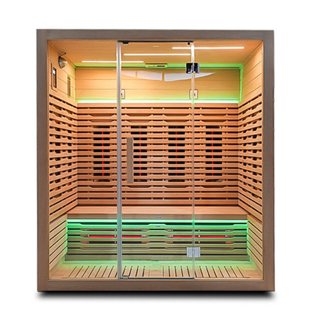 Wide Four-Person Full-Spectrum Sauna with Triple Emitters CSA-842 reference view 2