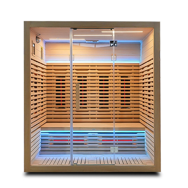 Wide Four-Person Full-Spectrum Sauna with Triple Emitters CSA-842 reference view 3