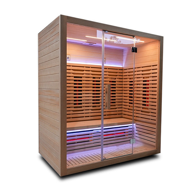 Wide Four-Person Full-Spectrum Sauna with Triple Emitters CSA-842 reference view 4