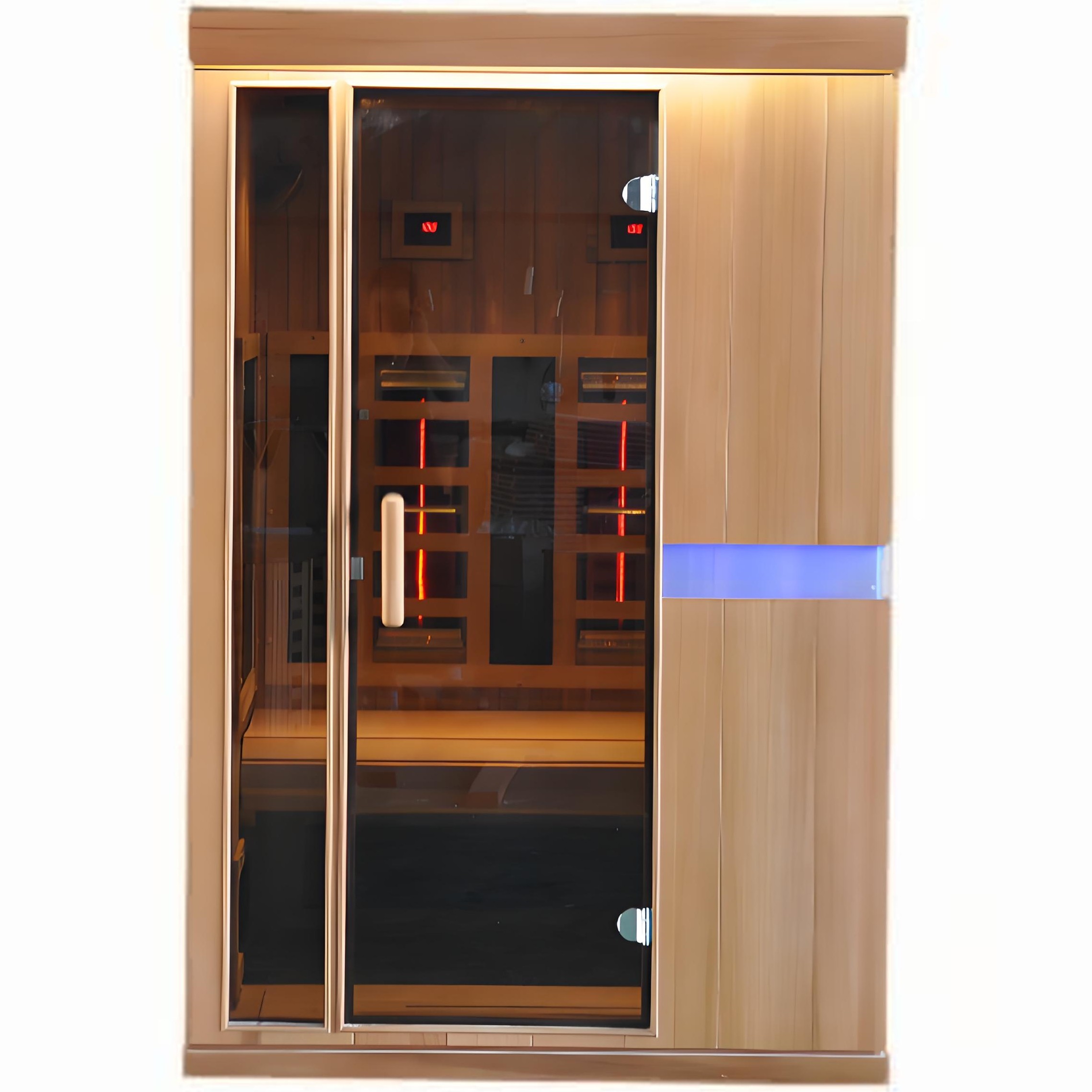 Two-Person Full-Spectrum Sauna with Horizontal Light Band CSA-850 reference view 2