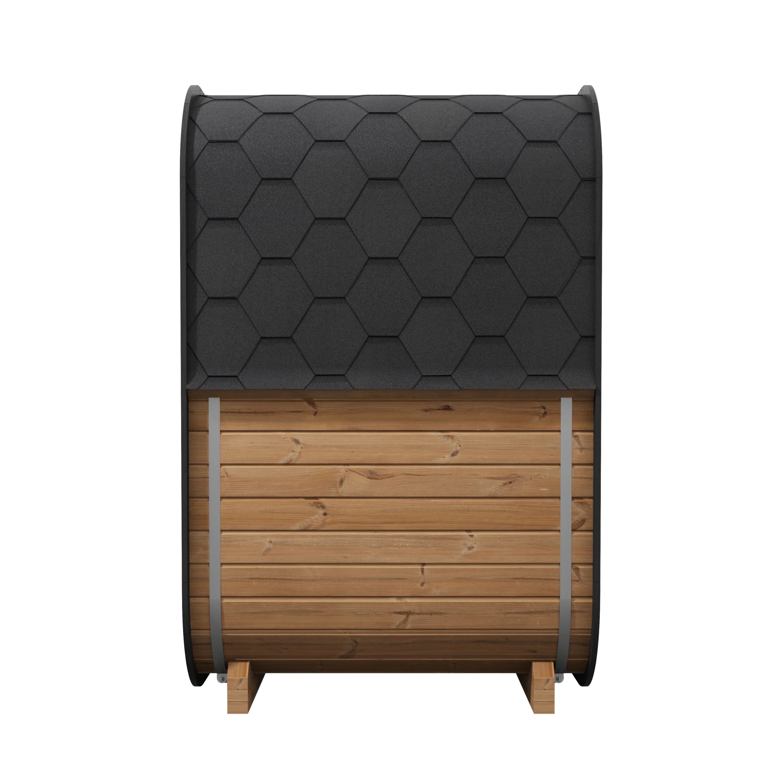 Black Mini Cube Sauna with Full-Glass Door CSA-851 reference view 4