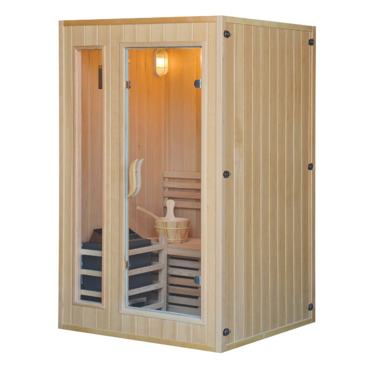 Compact traditional cabin sauna CSA-852 exterior reference