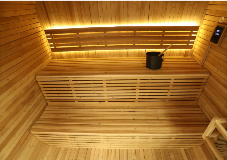 Black Rounded Outdoor Sauna with Full-Glass Front CSA-853 reference view 2
