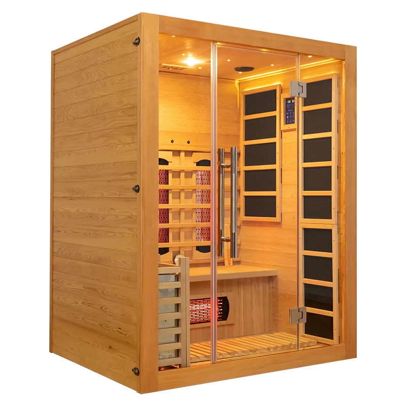Three-Person Infrared Sauna with Red-Light Panel CSA-863 reference view 2