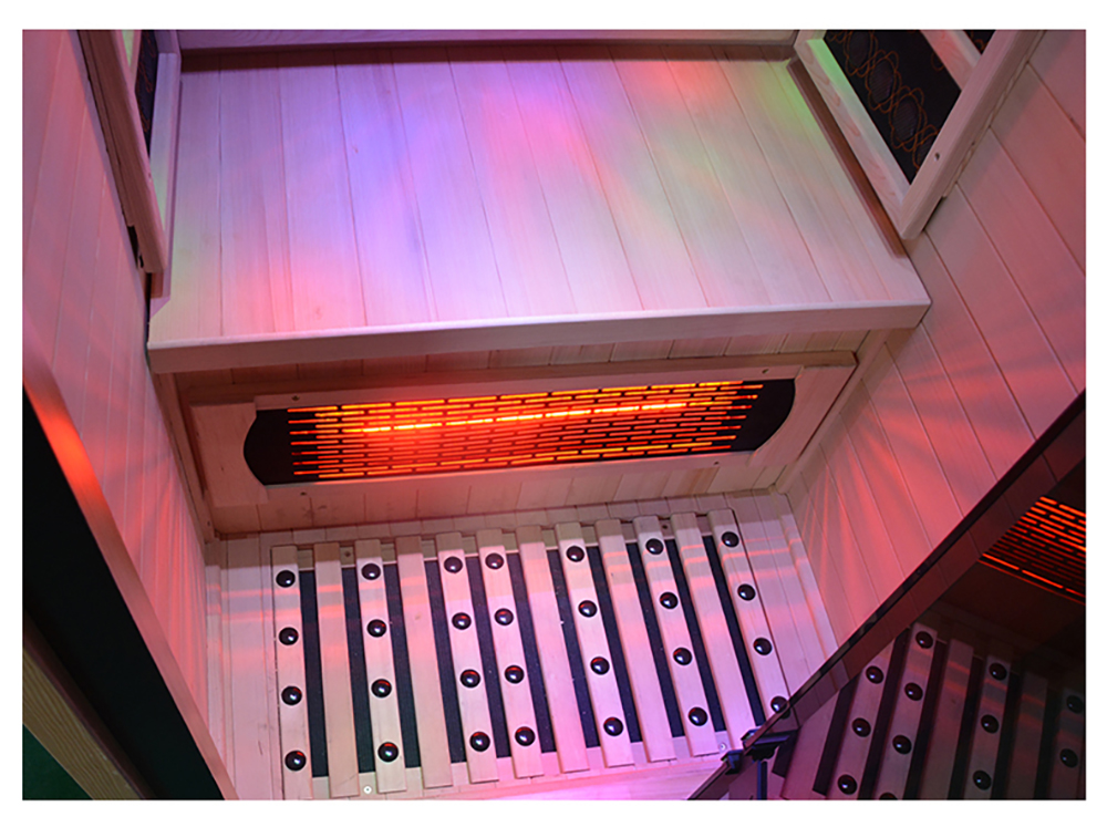 One-Person Full-Glass Infrared Sauna with Black Trim CSA-864 reference view 5