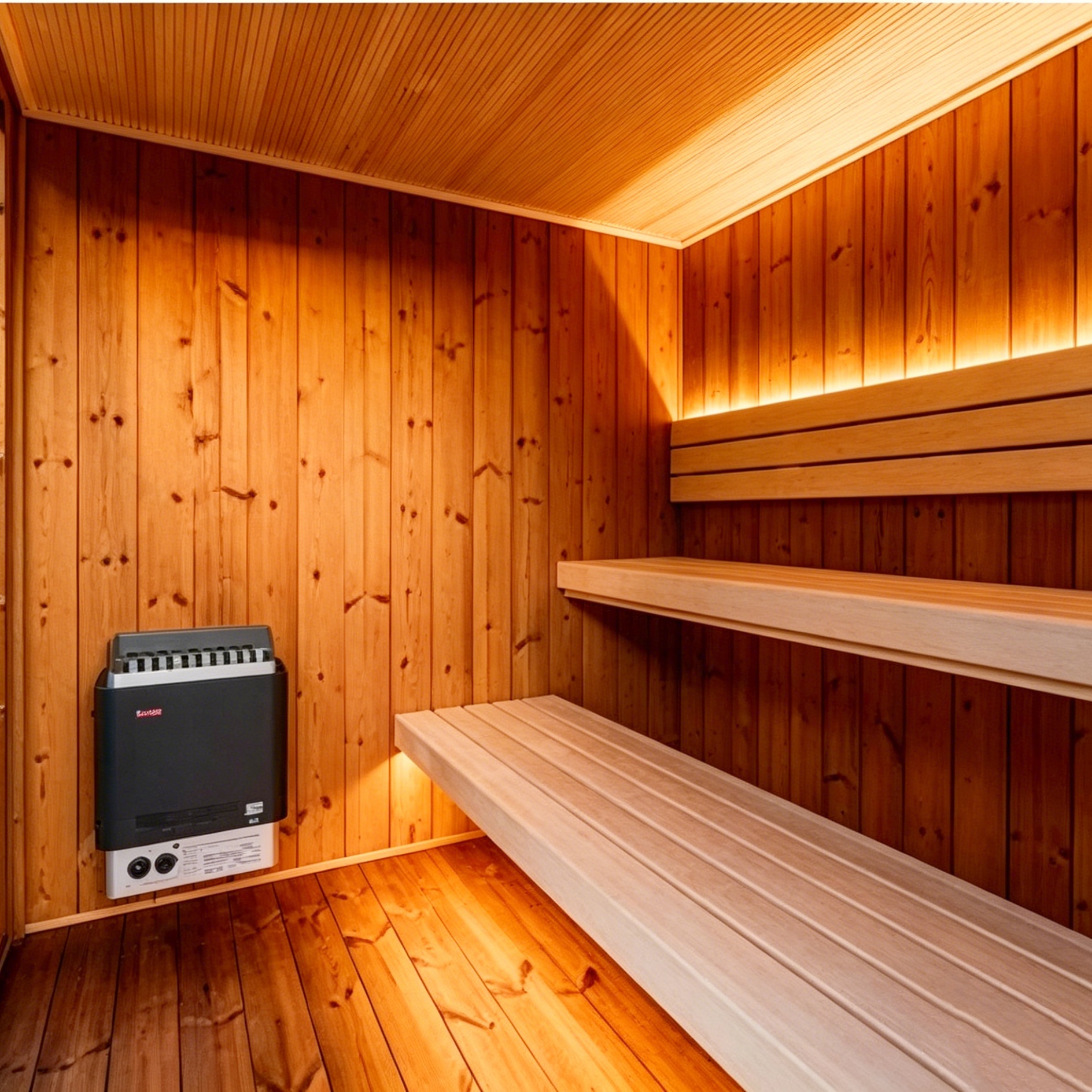 Cedar Sauna Cabin with Covered Porch and Privacy Screen CSA-872 reference view 4