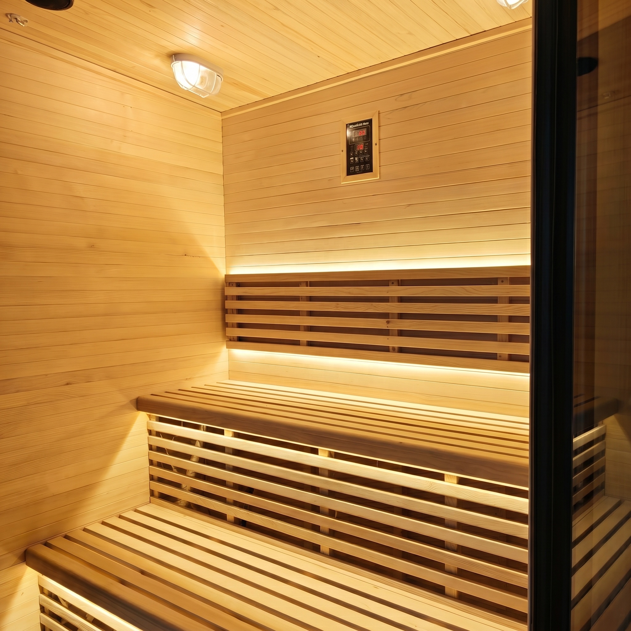 Cedar Sauna Cabin with Covered Porch and Privacy Screen CSA-872 reference view 6