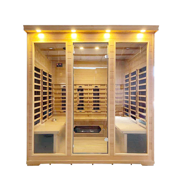 Three-Person Infrared Sauna with Twin Side Benches product image