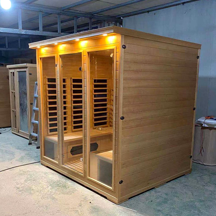 Three-Person Infrared Sauna with Twin Side Benches CSA-873 reference view 3