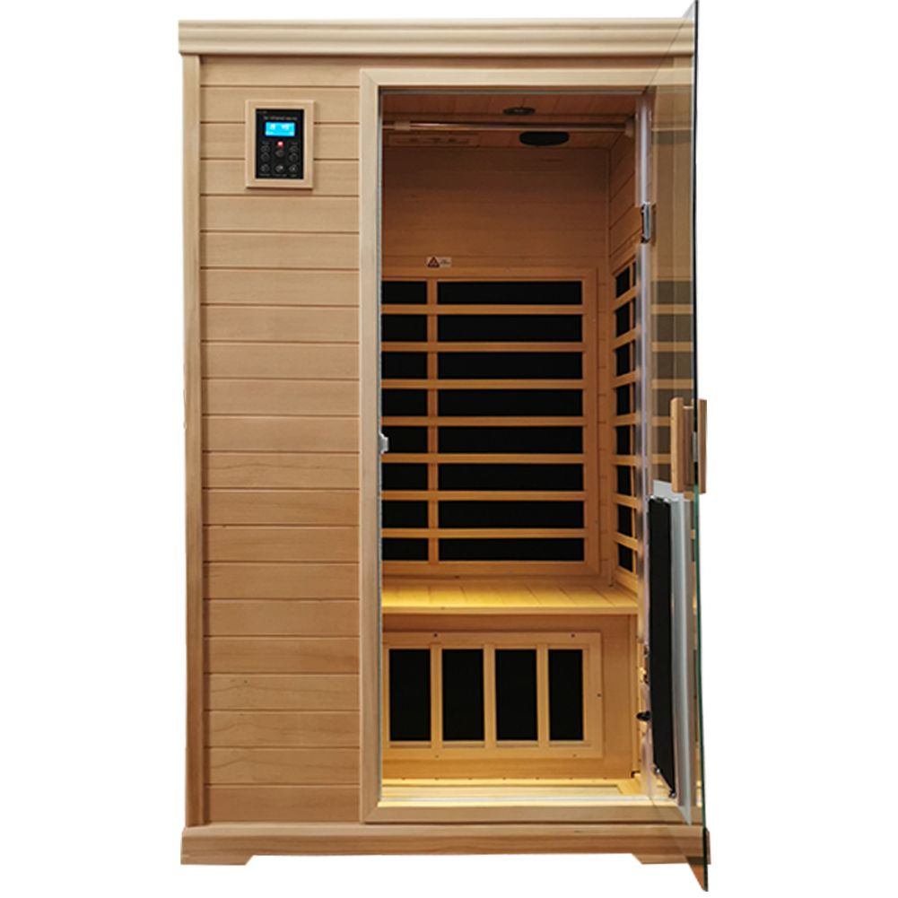 One-Person Hemlock Infrared Sauna with Chromotherapy product image