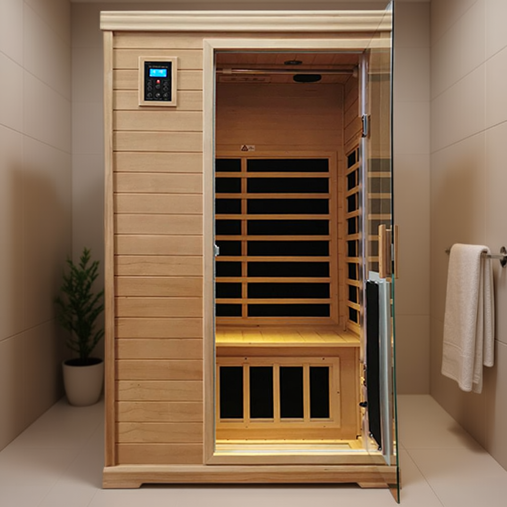 One-Person Hemlock Infrared Sauna with Chromotherapy CSA-875 reference view 2