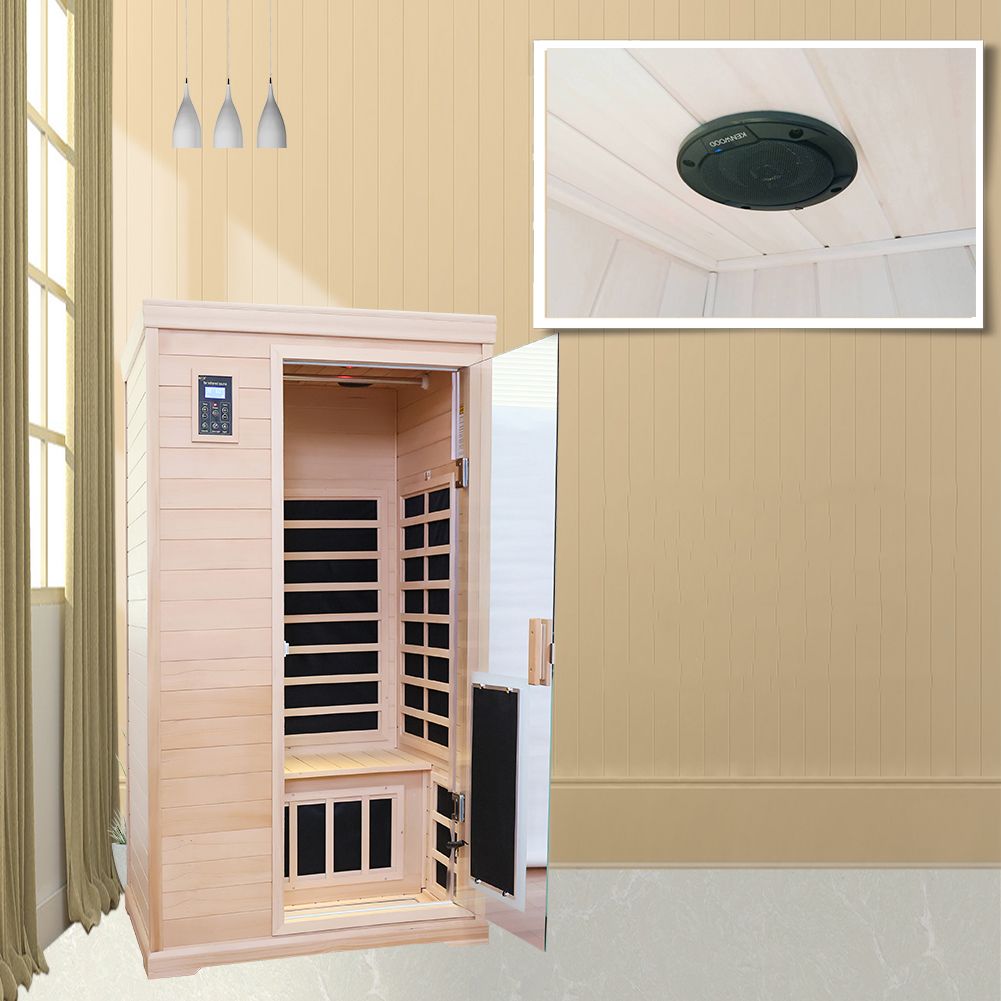 One-Person Hemlock Infrared Sauna with Chromotherapy CSA-875 reference view 4