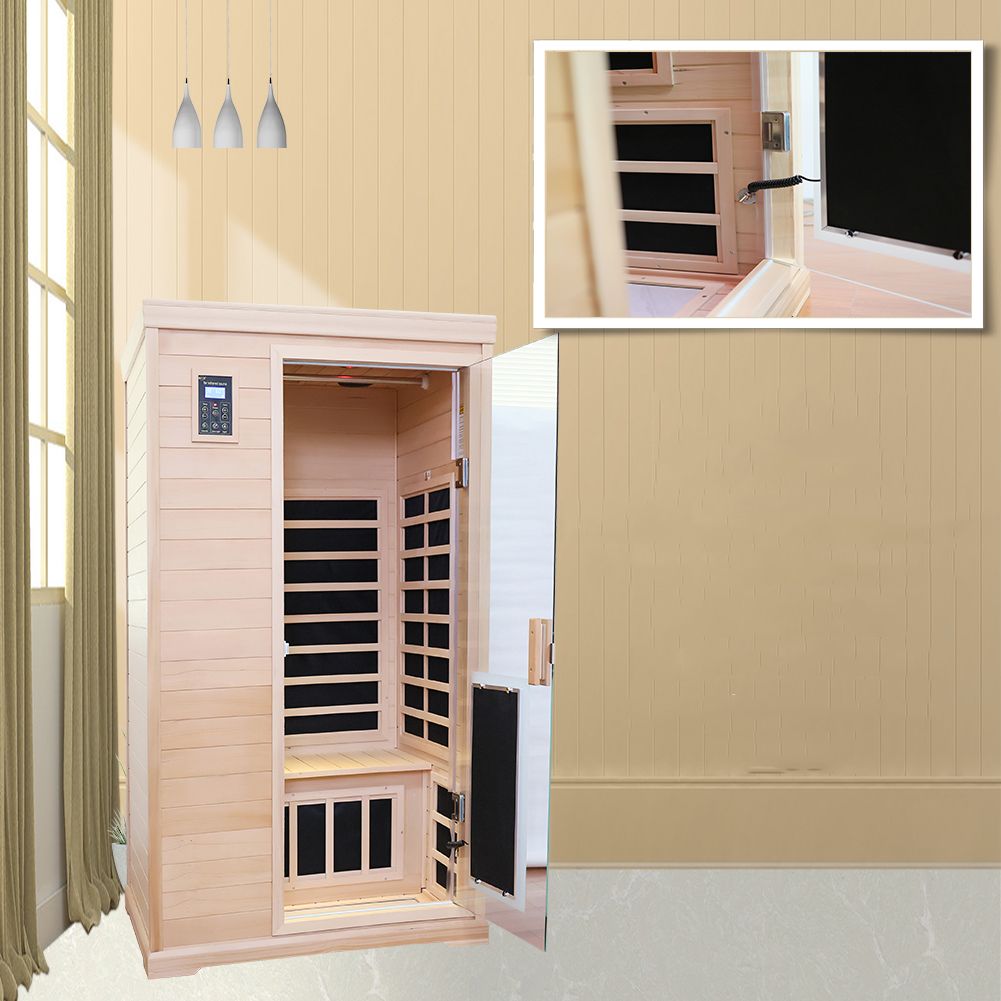 One-Person Hemlock Infrared Sauna with Chromotherapy CSA-875 reference view 6