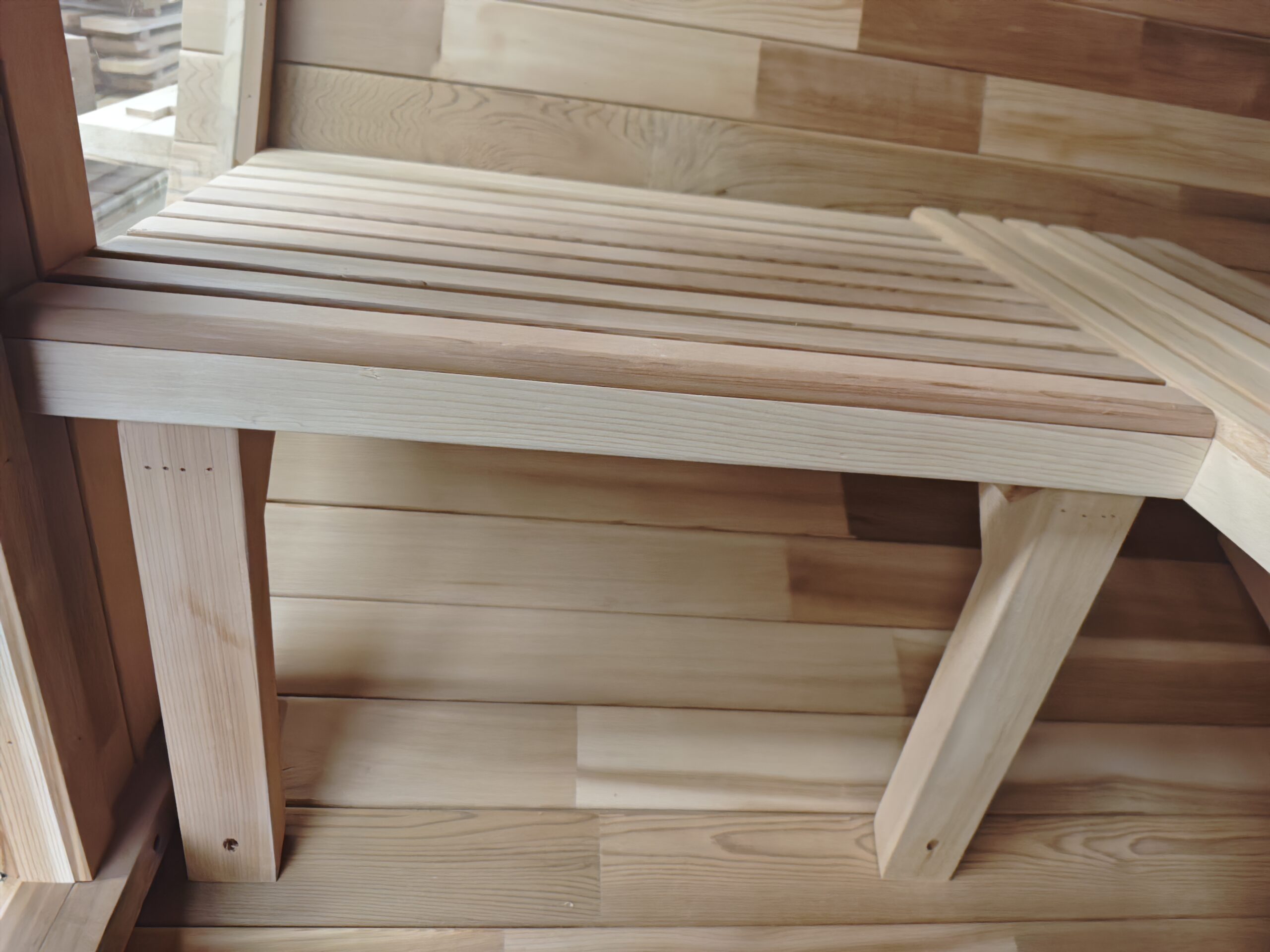 Round Panoramic Barrel Sauna with Double Glass Doors CSA-877 reference view 3