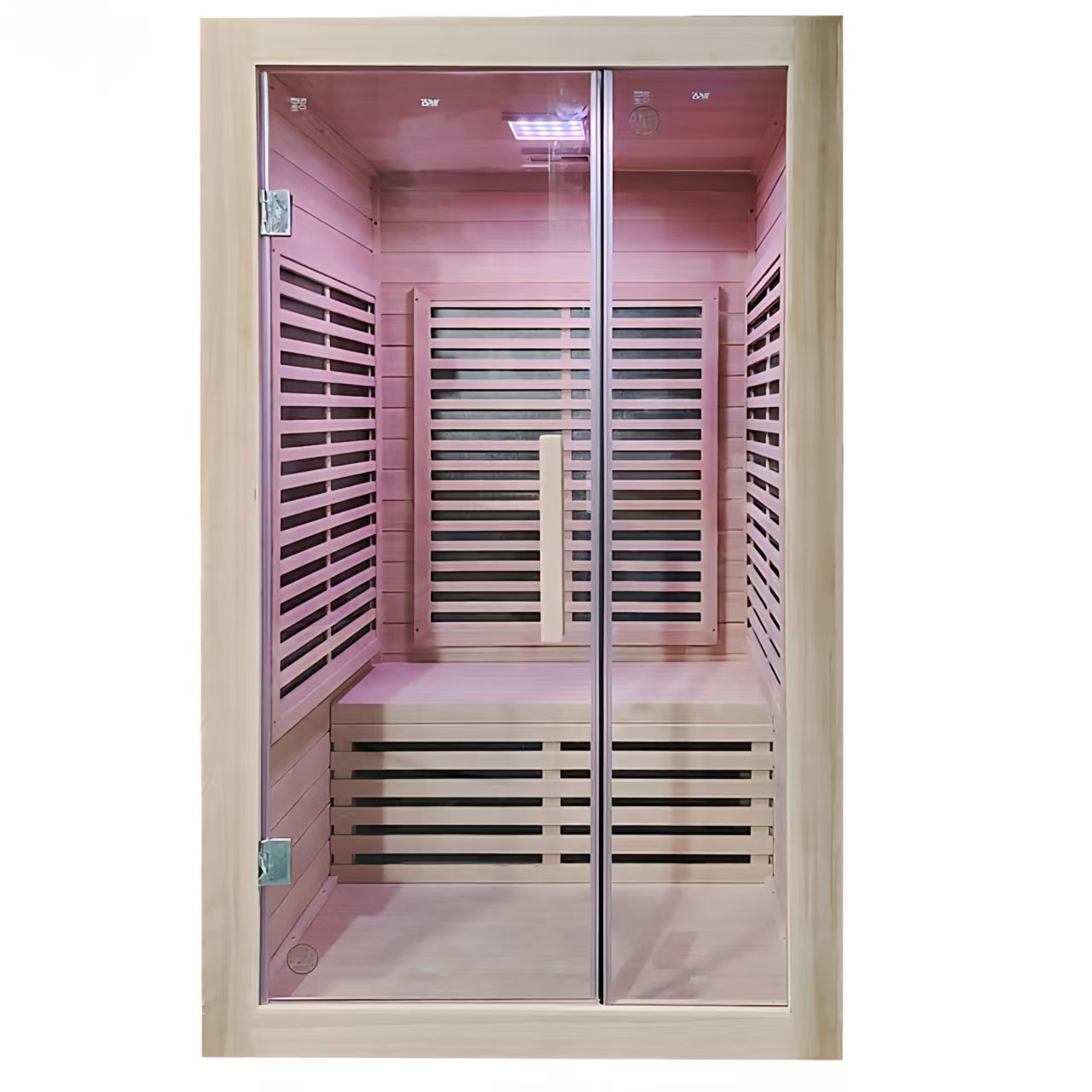 Compact Full-Spectrum Infrared Sauna with Glass Front CSA-882 reference view 3