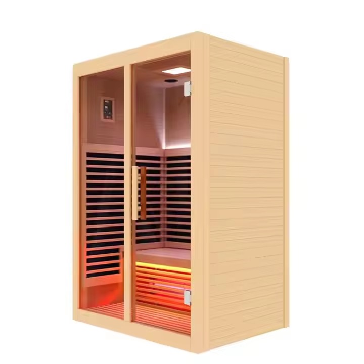 Compact Full-Spectrum Infrared Sauna with Glass Front CSA-882 reference view 5