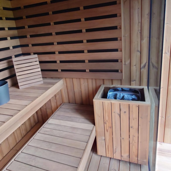 Outdoor Finnish Sauna and Shower Combination Room CSA-884 reference view 5