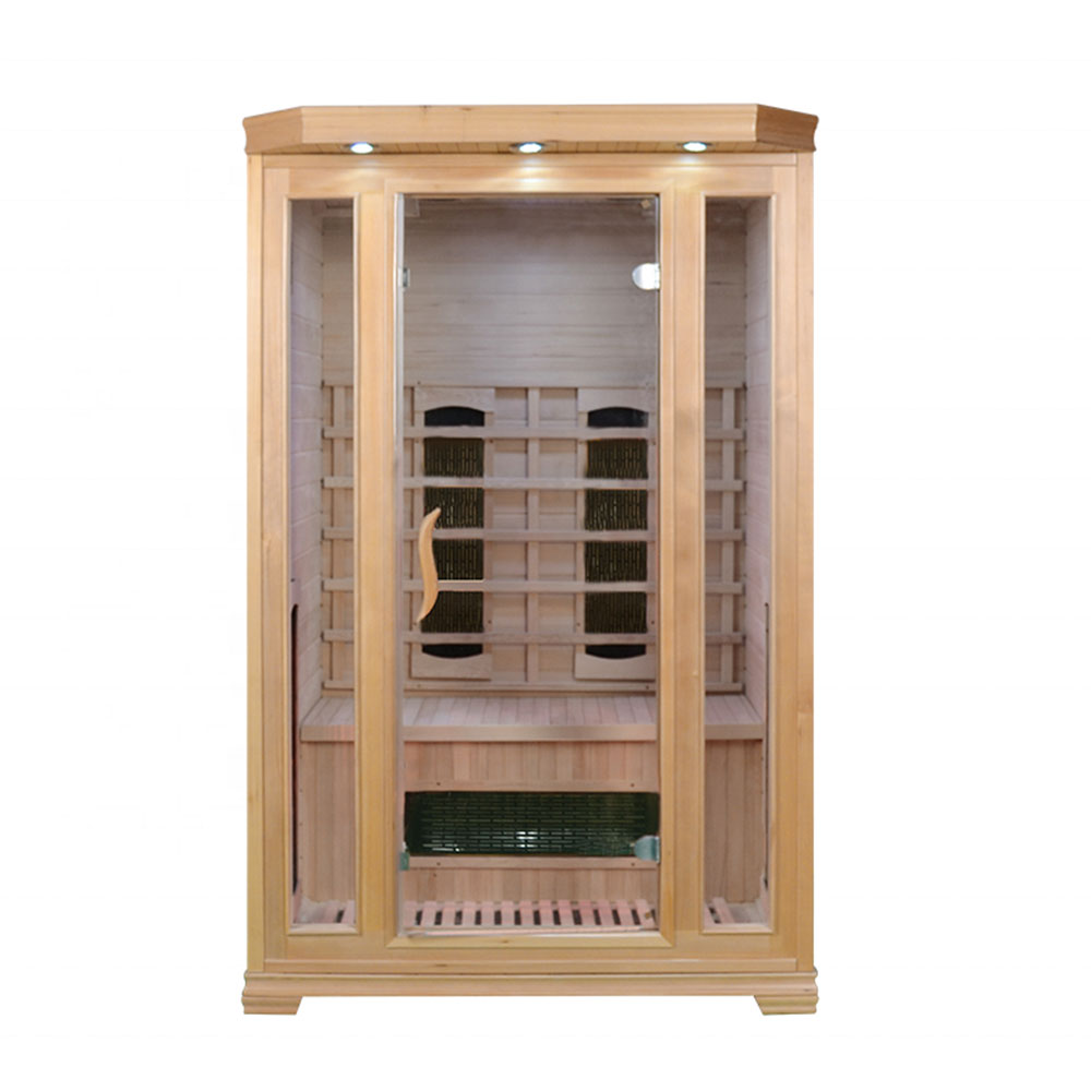 One-Person Compact Infrared Sauna with Glass Door CSA-885 reference view 3