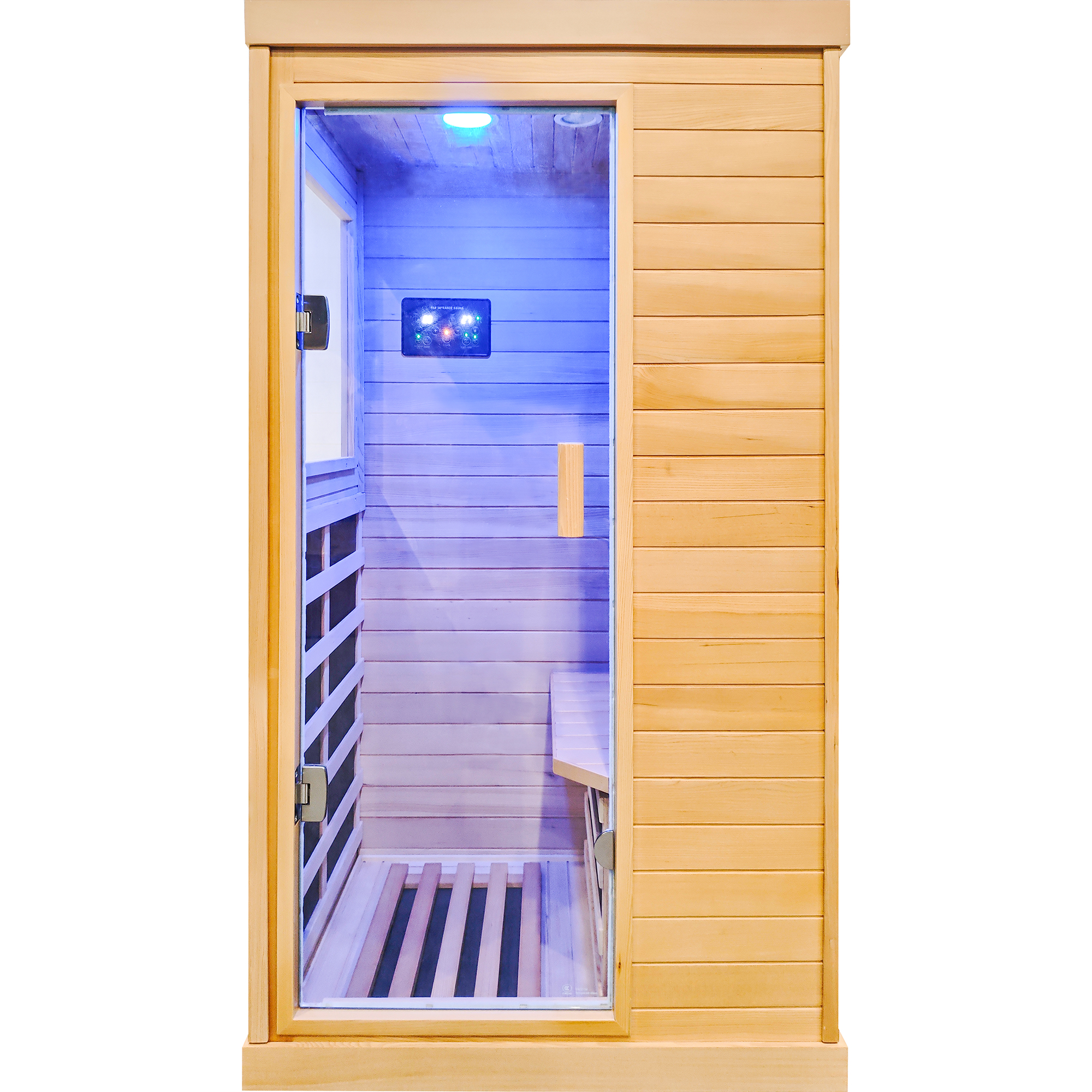 One-Person Hemlock Infrared Sauna with Red Light CSA-888 reference view 4