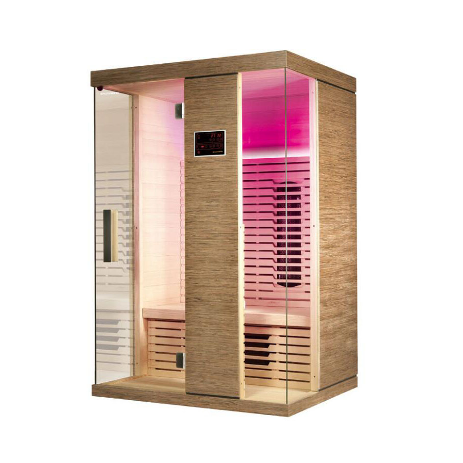 Two-Person Hemlock Infrared Sauna with Color Lighting CSA-890 reference view 2