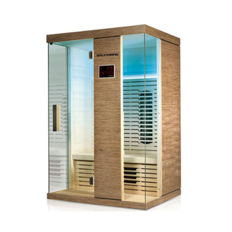 Two-Person Hemlock Infrared Sauna with Color Lighting CSA-890 reference view 3