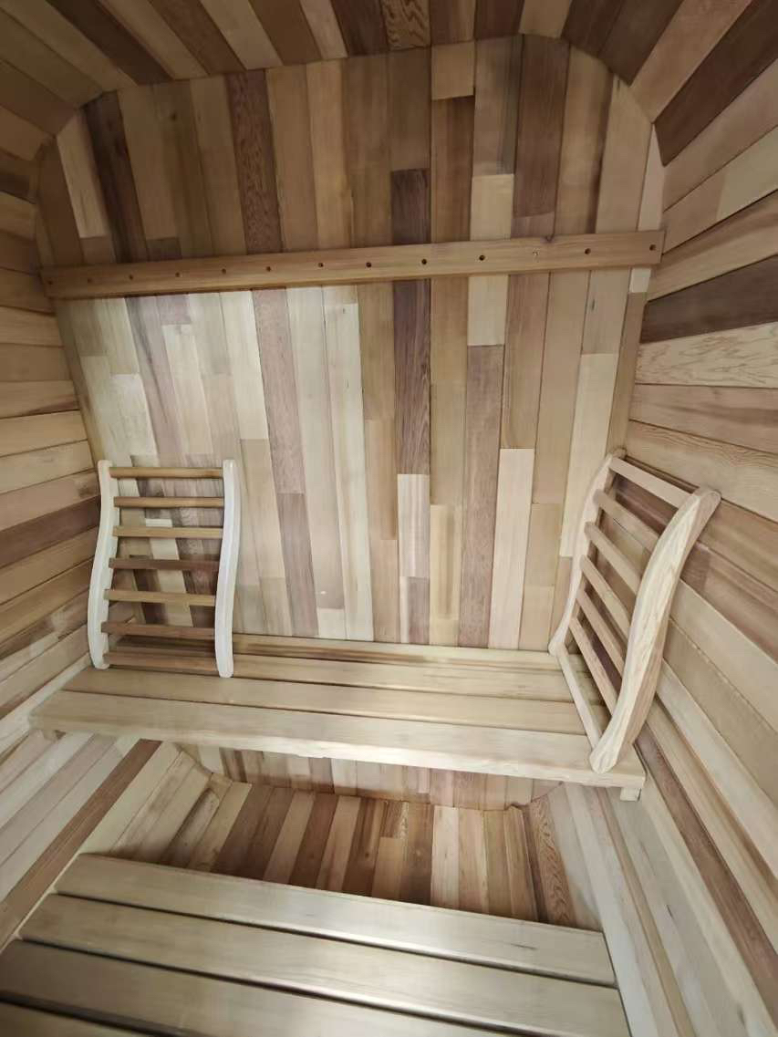 Two-Person Rounded Red Cedar Outdoor Sauna CSA-892 reference view 5
