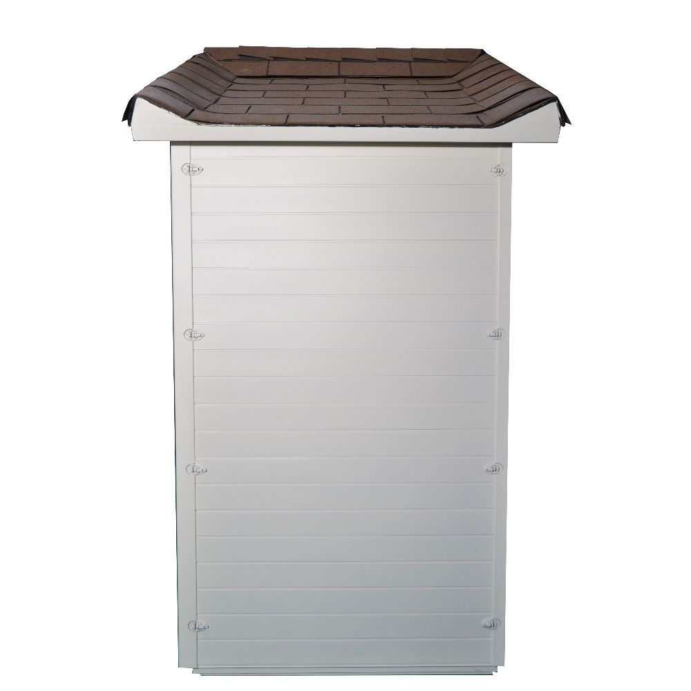 3-4 Person White Gable Outdoor Sauna Cabin CSA-894 reference view 3