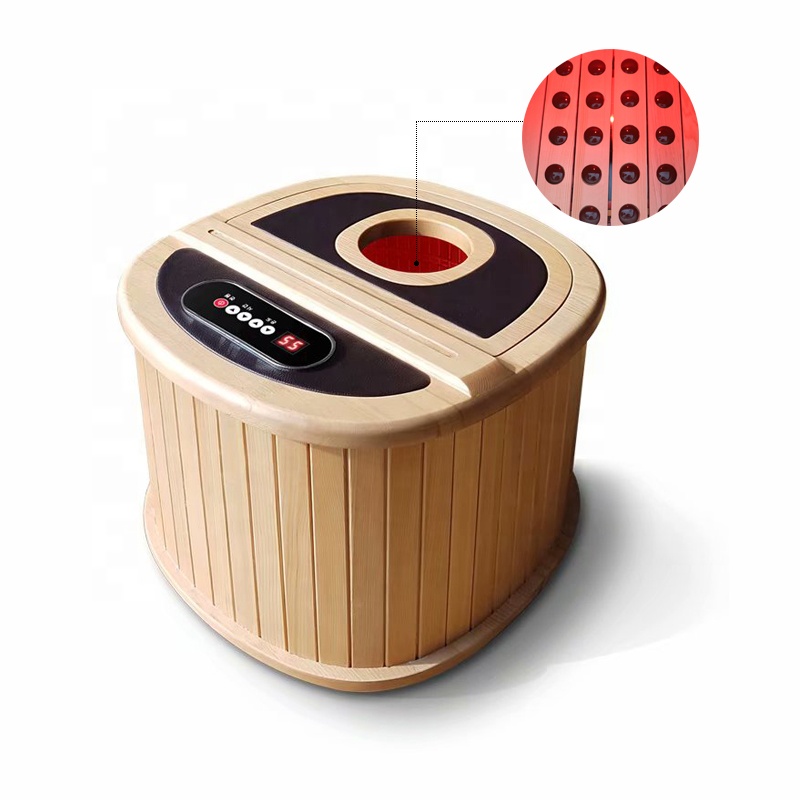 Infrared Foot Sauna Barrel with Heated Stone Top product image