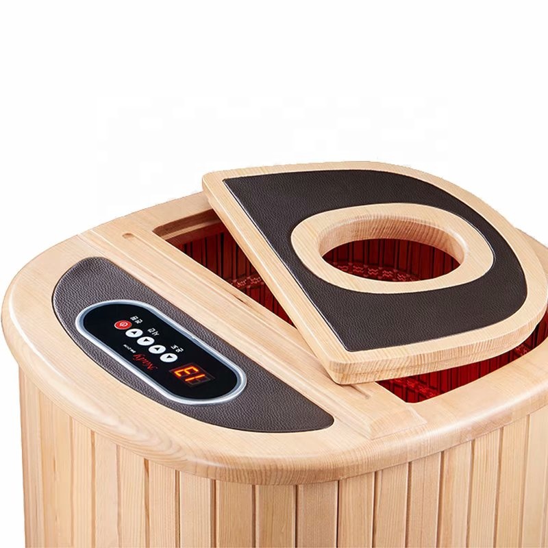 Infrared Foot Sauna Barrel with Heated Stone Top CSA-897 reference view 3