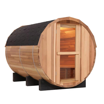 Four-to-Six-Person Solid Wood Barrel Sauna CSA-903 reference view 2