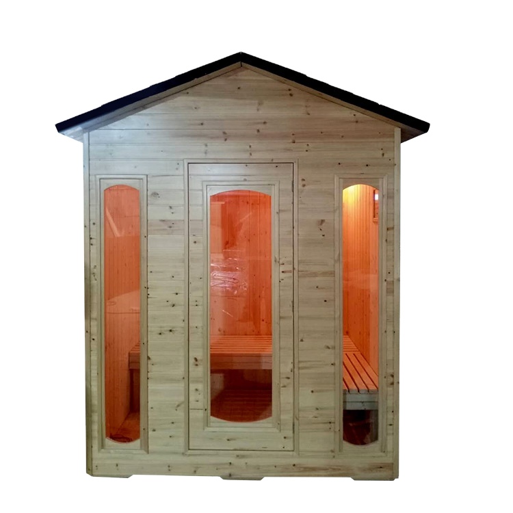 Three-Window Gable-Roof Sauna Cabin product image