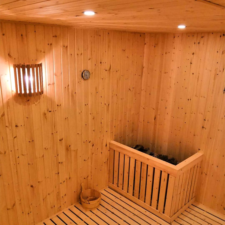 Three-Window Gable-Roof Sauna Cabin CSA-910 reference view 4
