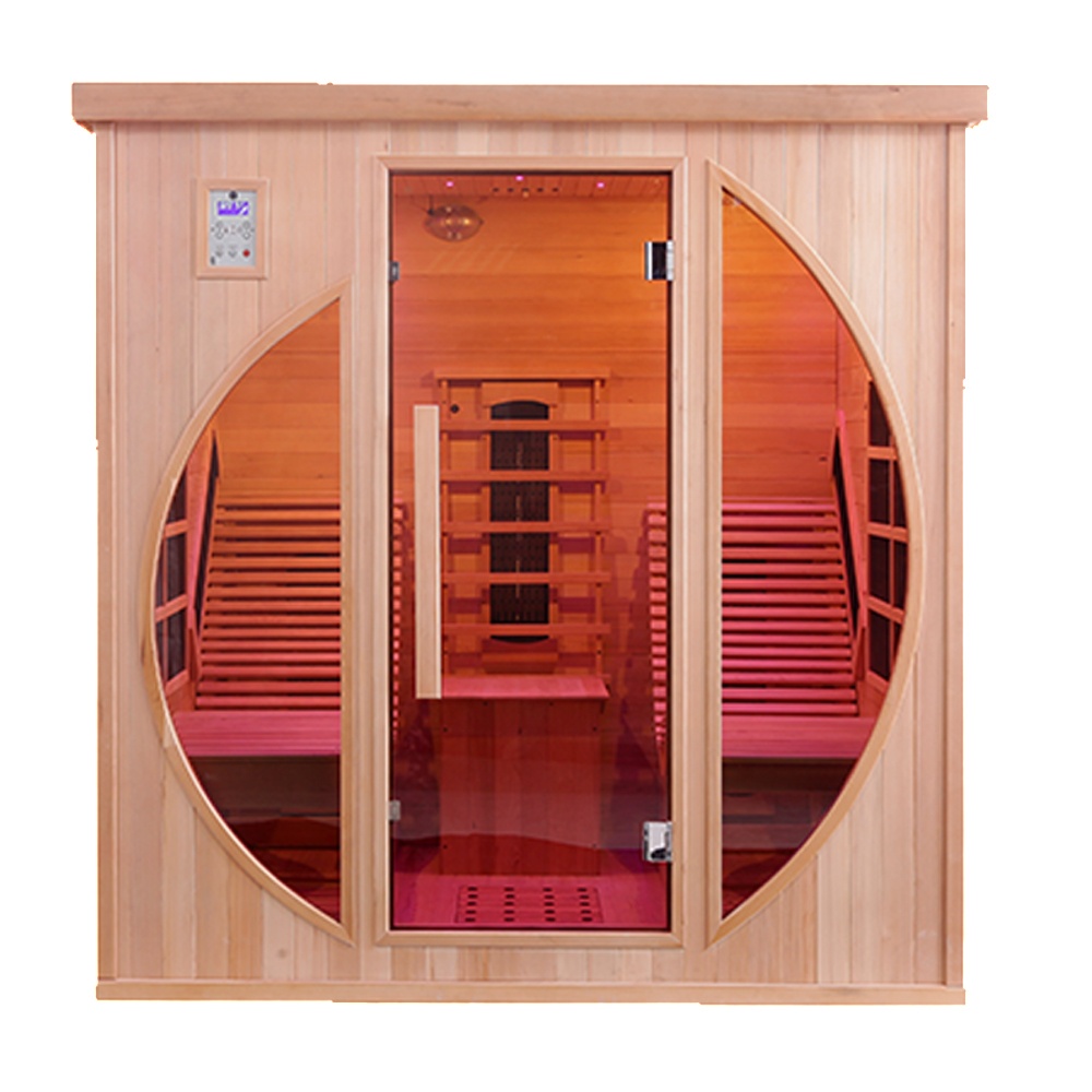 Circular-Window Indoor Infrared Sauna CSA-913 reference view 3