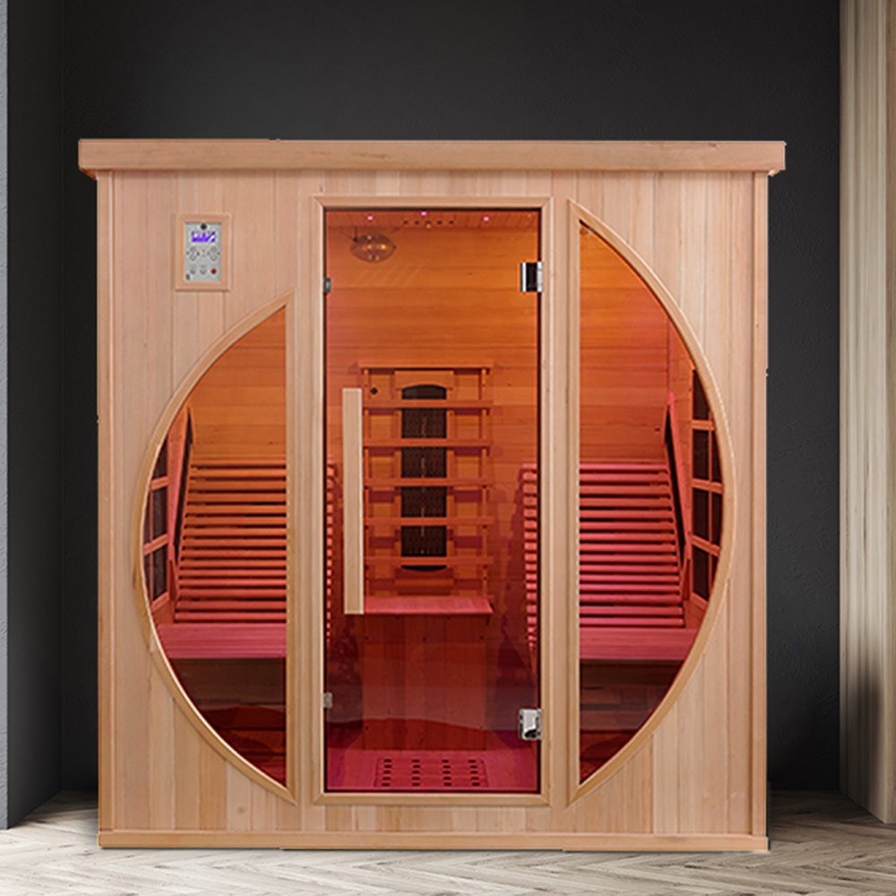 Circular-Window Indoor Infrared Sauna CSA-913 reference view 5